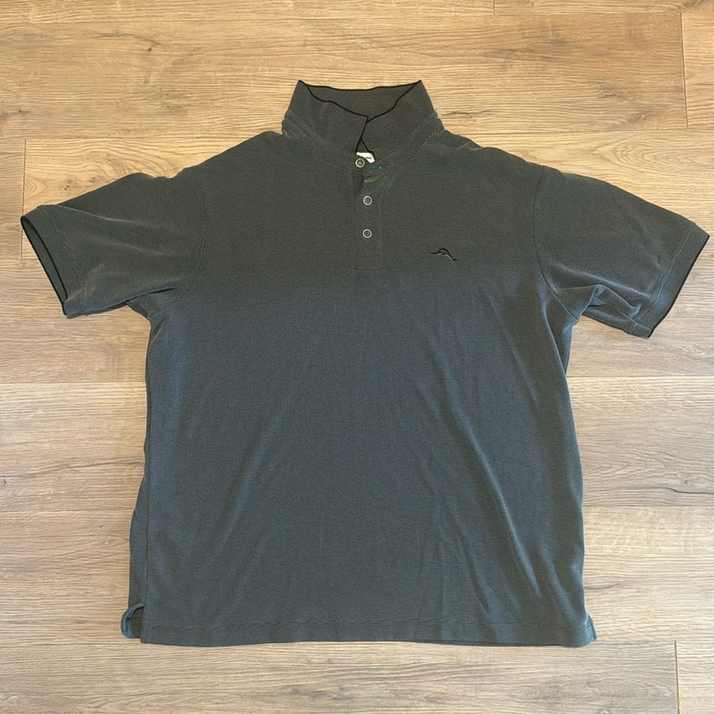 Tommy Bahama Men’s Polo - Grey - Size XL